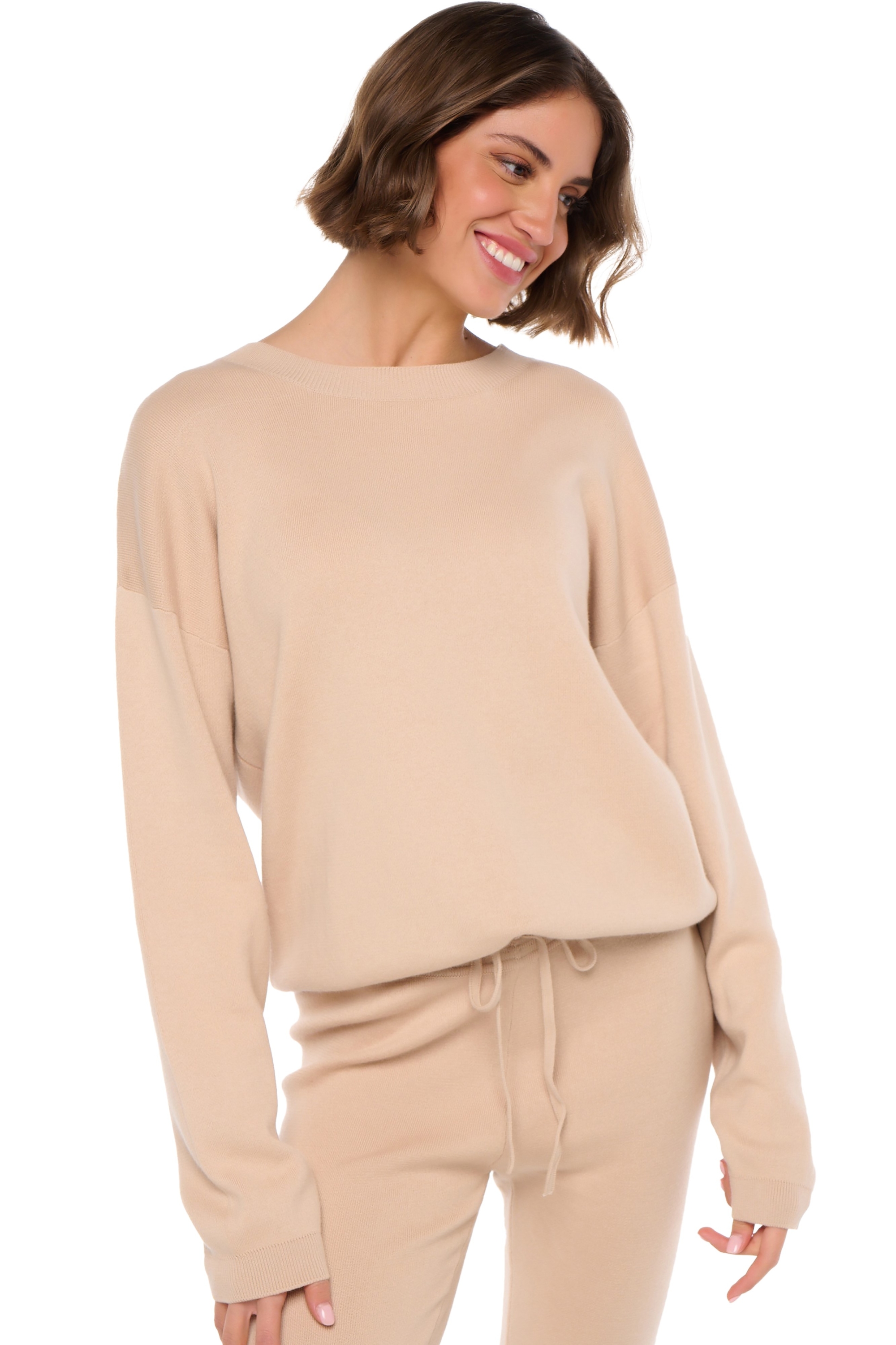 Baumwolle & Cashmere kaschmir pullover damen baumwolle cashmere stormie powder powder l